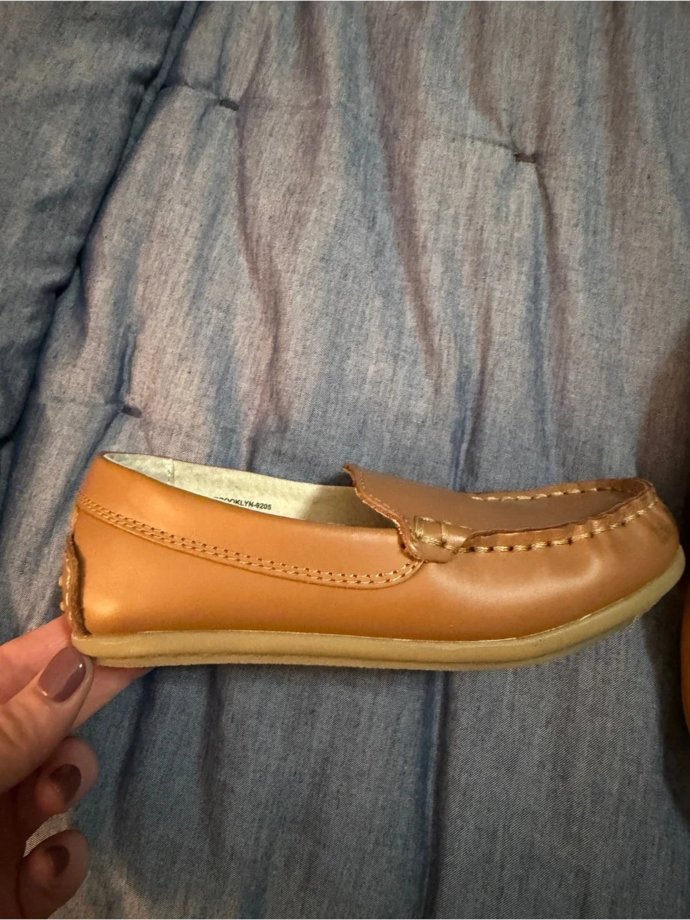 Footmates Boy’s Tan Leather Slip-On Loafers